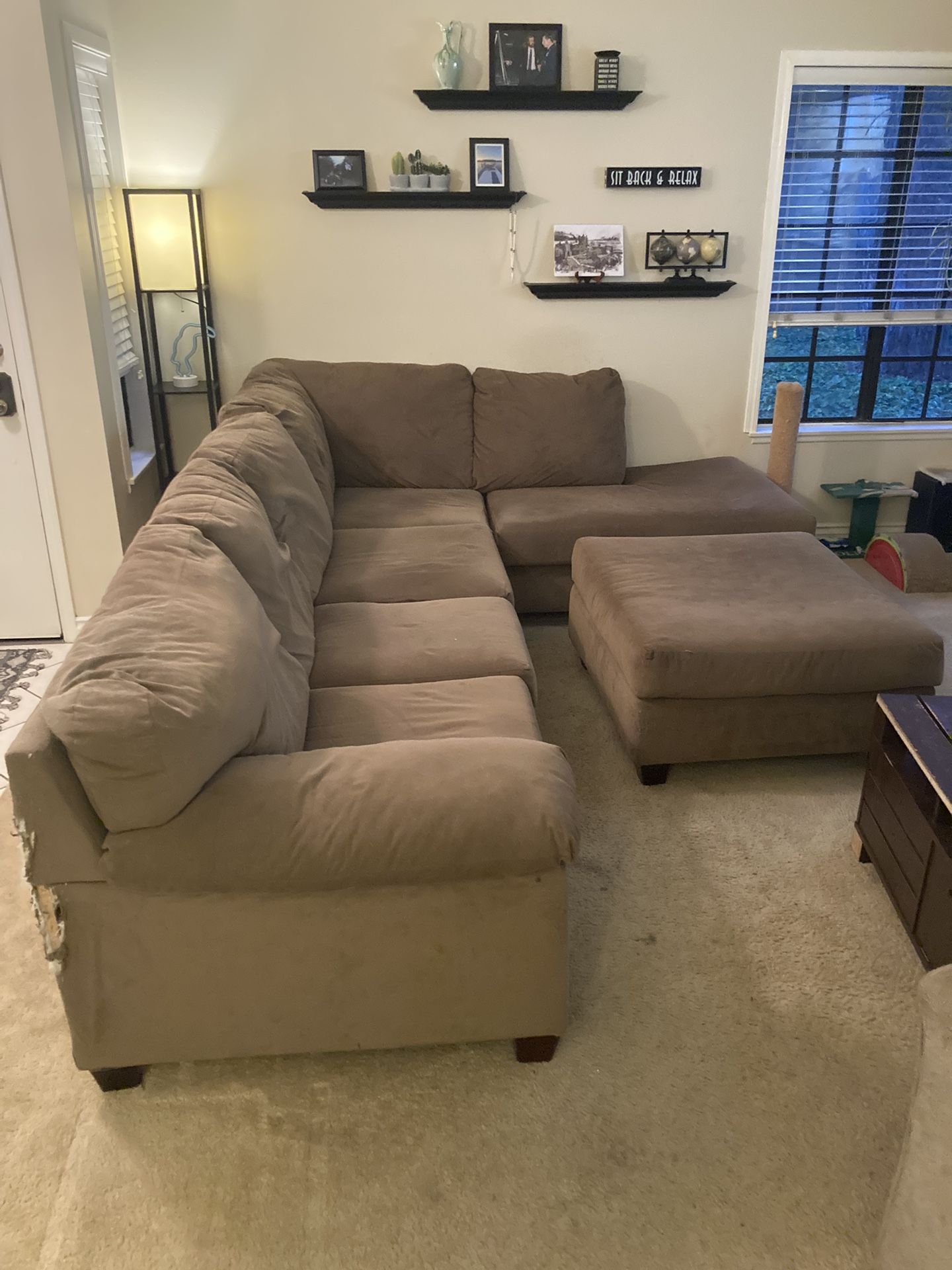 Sectional Sofa And Ottoman