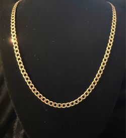 10K Yellow Gold Curb Chain 24" 5.5mm 25.2g Solid