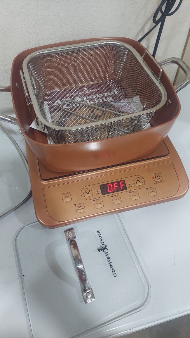 COPPER CHEF XL INDUCTION COOK TOP WITH 11