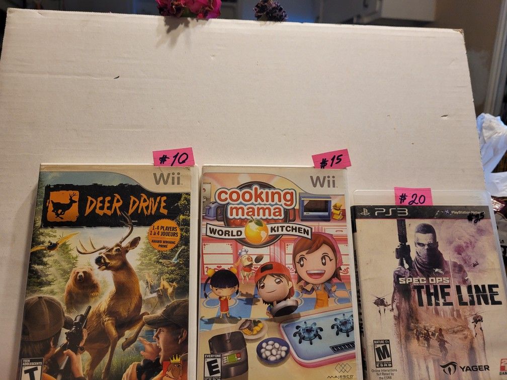 3 GAMES. FIR SALE