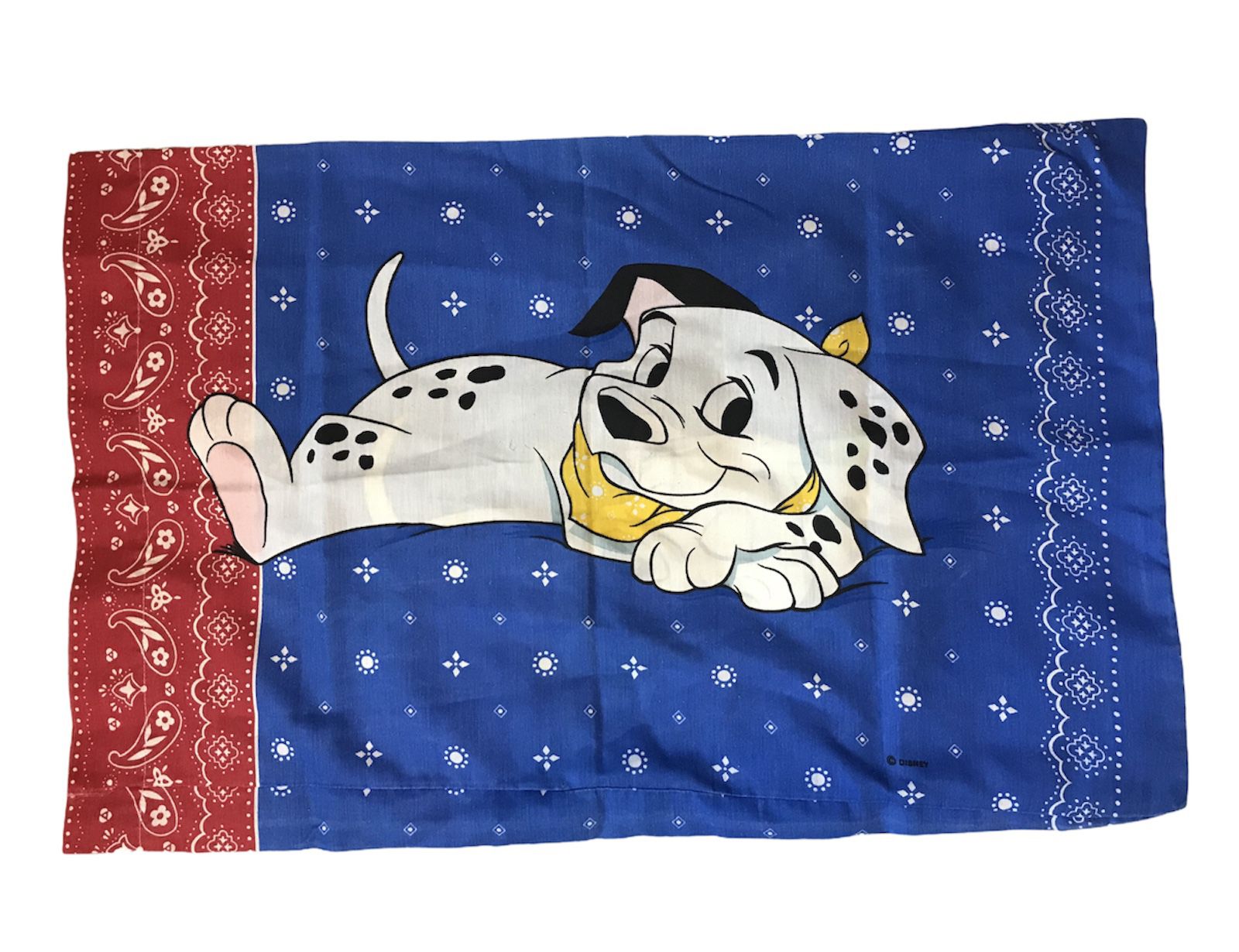 101 Dalmatians Single Standard Pillowcase Double Sided Disney