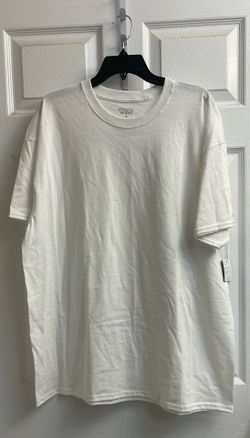 Brand new Men’s white & taupe cotton active t-shirts sizes XL & 2XL $5.00 each