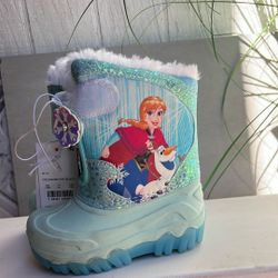 BLUE.   7.  TODDLERS.   GIRL.     I. Light. Up. FROZEN. Boots
