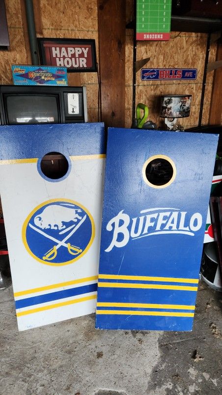 Corn Hole Boards ..buffalo Sabres 