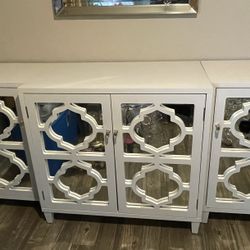 3-Pc Mirrored Entertainment Center/Buffet