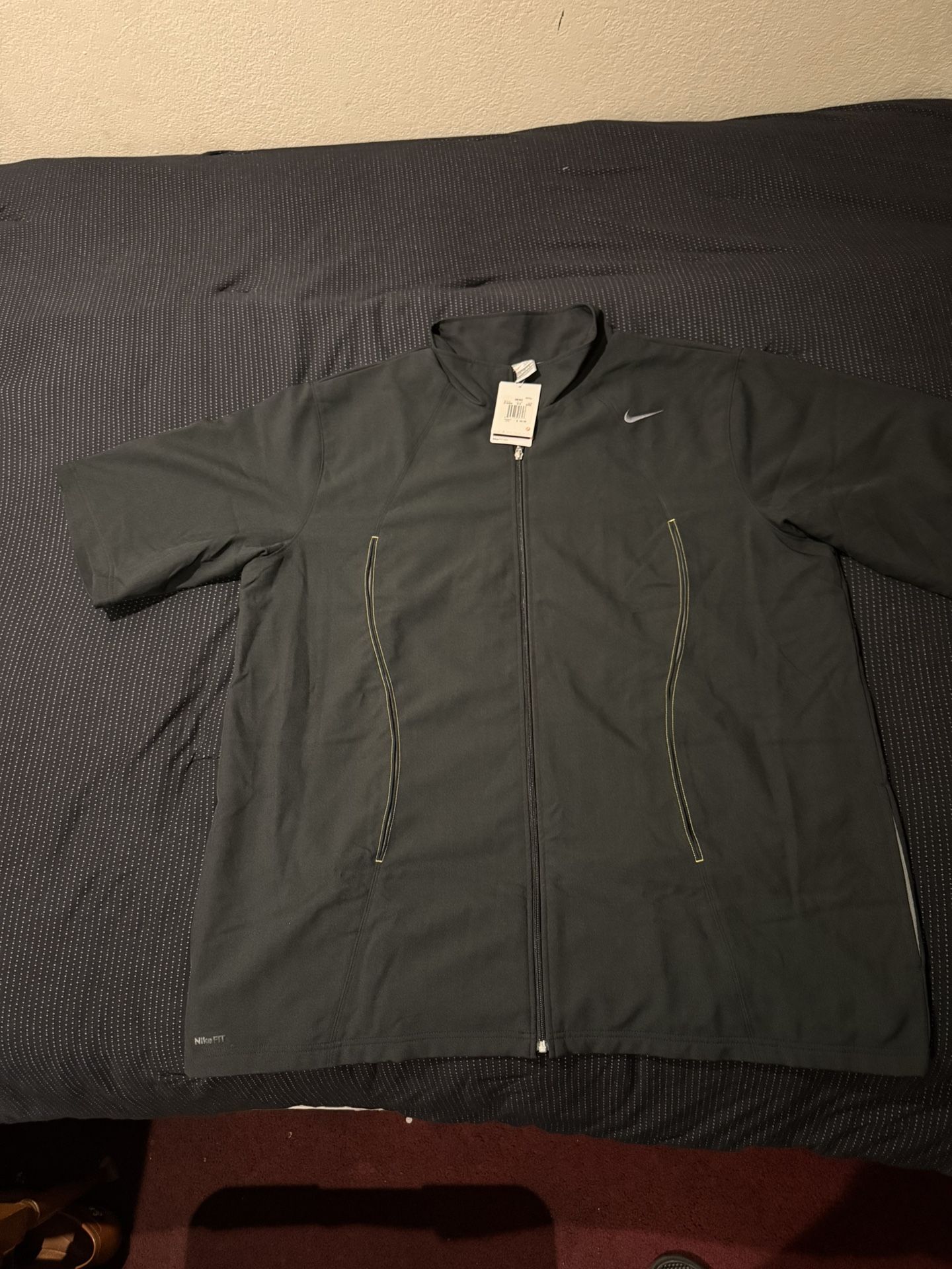 Nike Kobe Bryant NBA Lakers Zip Short Sleeve Shooting Shirt Jacket  3XL