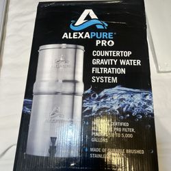 alexapure pro water filtration system Stainless Steel E11 Gravity Feed New