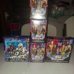 NFL and WWE Cards