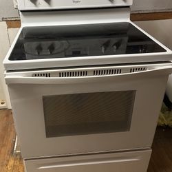 Whirlpool Electric Stove 4 Burner