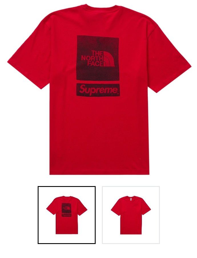 Supreme North Face T-shirt Red