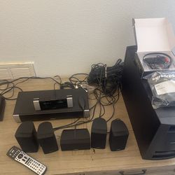 Bose Lifestyle V20 5.1 Home Theater SystemHDMI Input/Output-all cable accessories-wall mount-remote