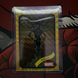 Marvel Topps Chrome 2025 Hela /50 Gold Wave