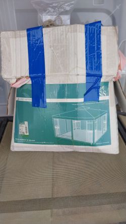 MOSQUITO NETTING FOR 10X10 GAZEBO USED ONCE