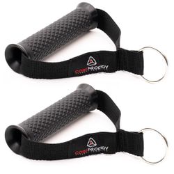 Exercise Handles - Grip Attachments for Cable Machine Pulleys