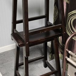 Chair Height Stool all wood