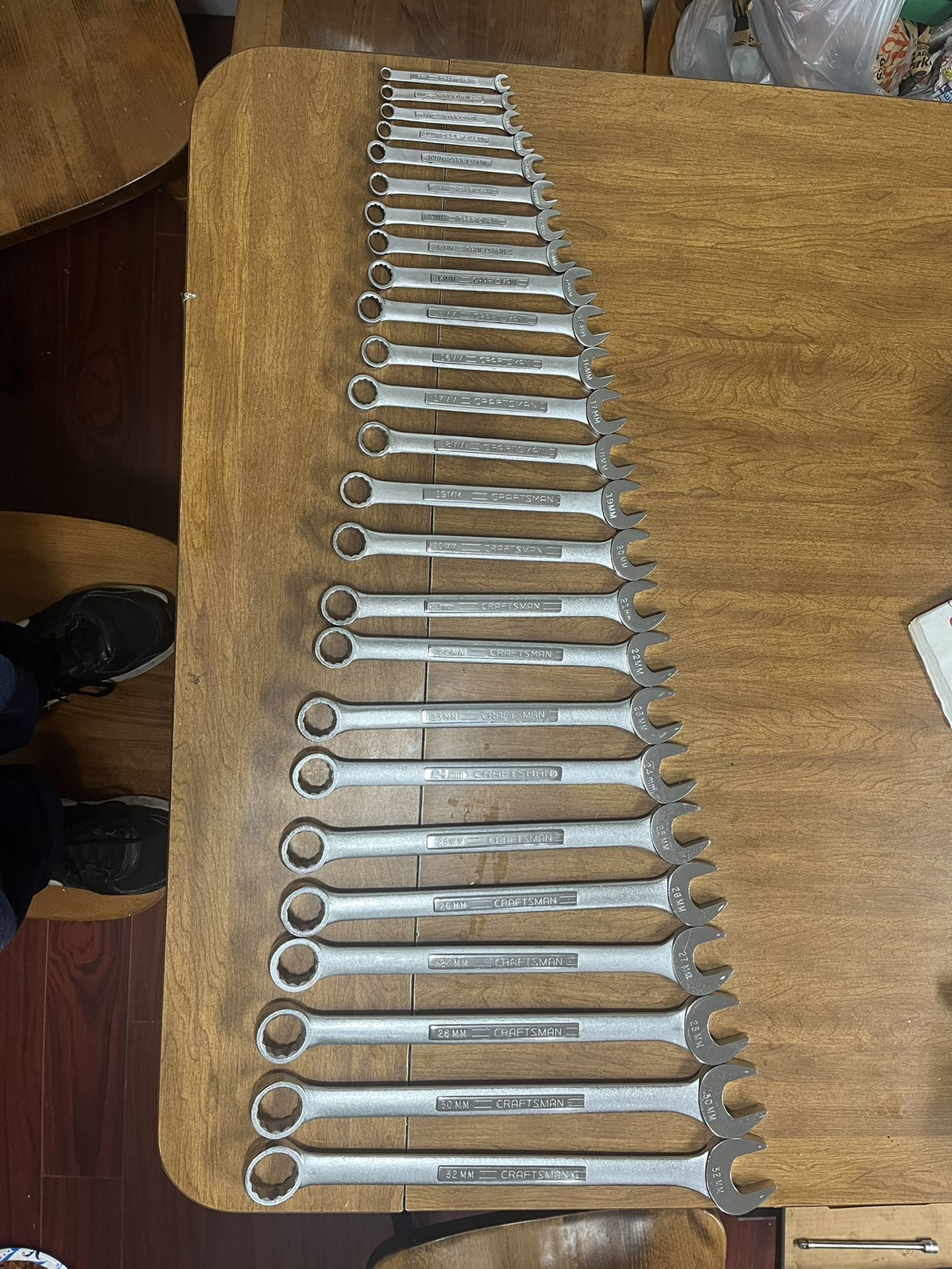 Craftsman 25 Piece Wrench Set 6MM-32MM SEE DESCRIPTION FOR SIZES 