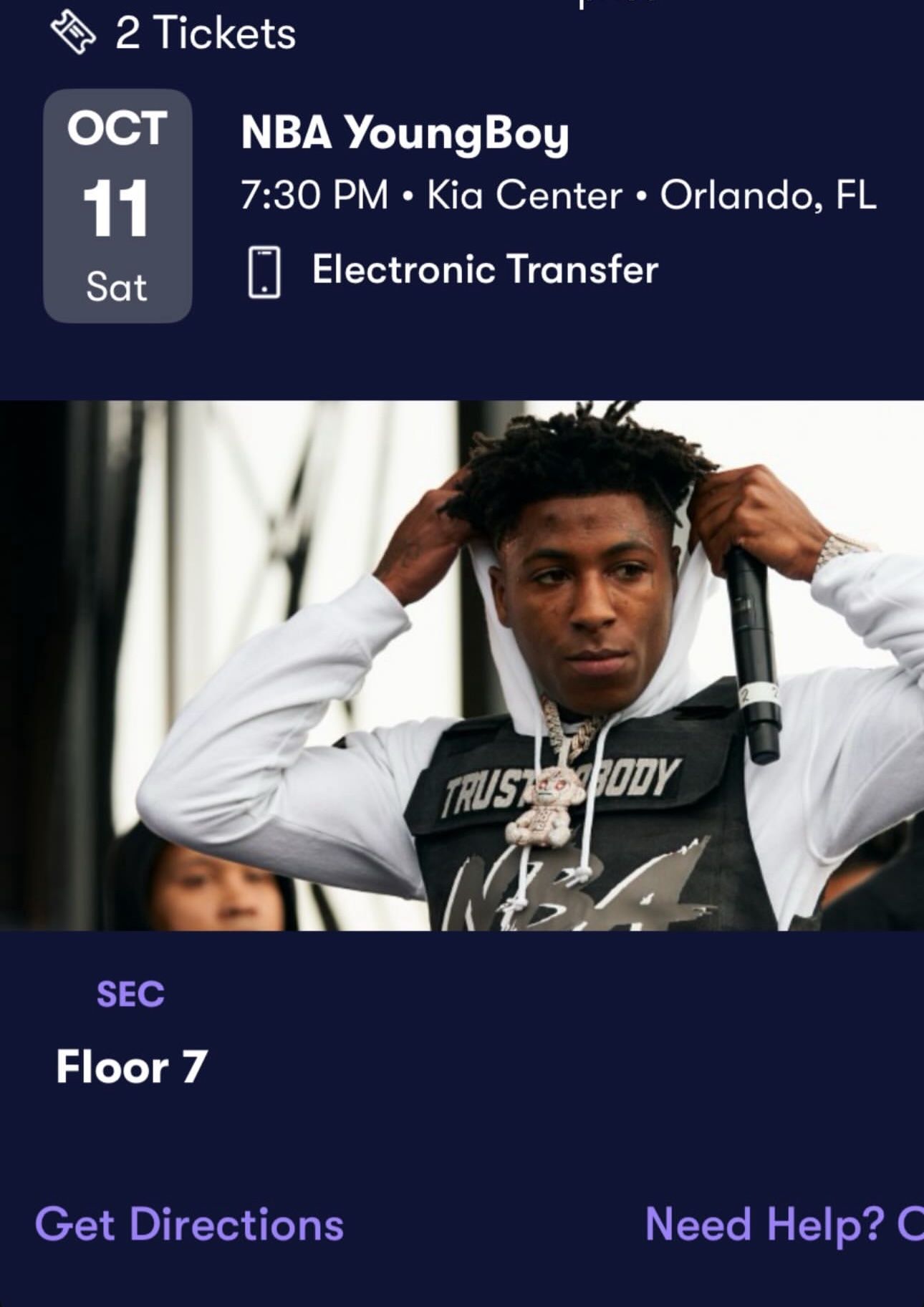 Baby Young boy Concert In Orlando Oct 11th 