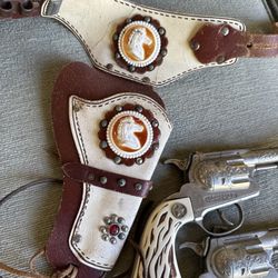 Vintage, Hubly, Toy, Cap And Belt Leather