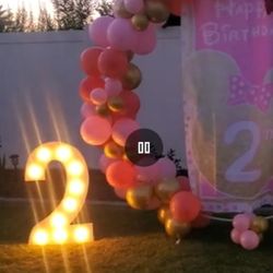 Number # 2 LIGHT UP NUMBER 