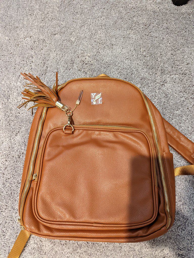 Young Living Leather Backpack 