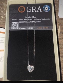 Moissanite diamond necklace