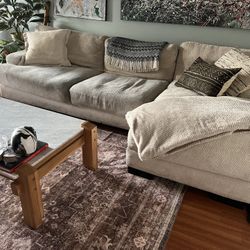 L Shaped Deep Comfy Couch  OBO