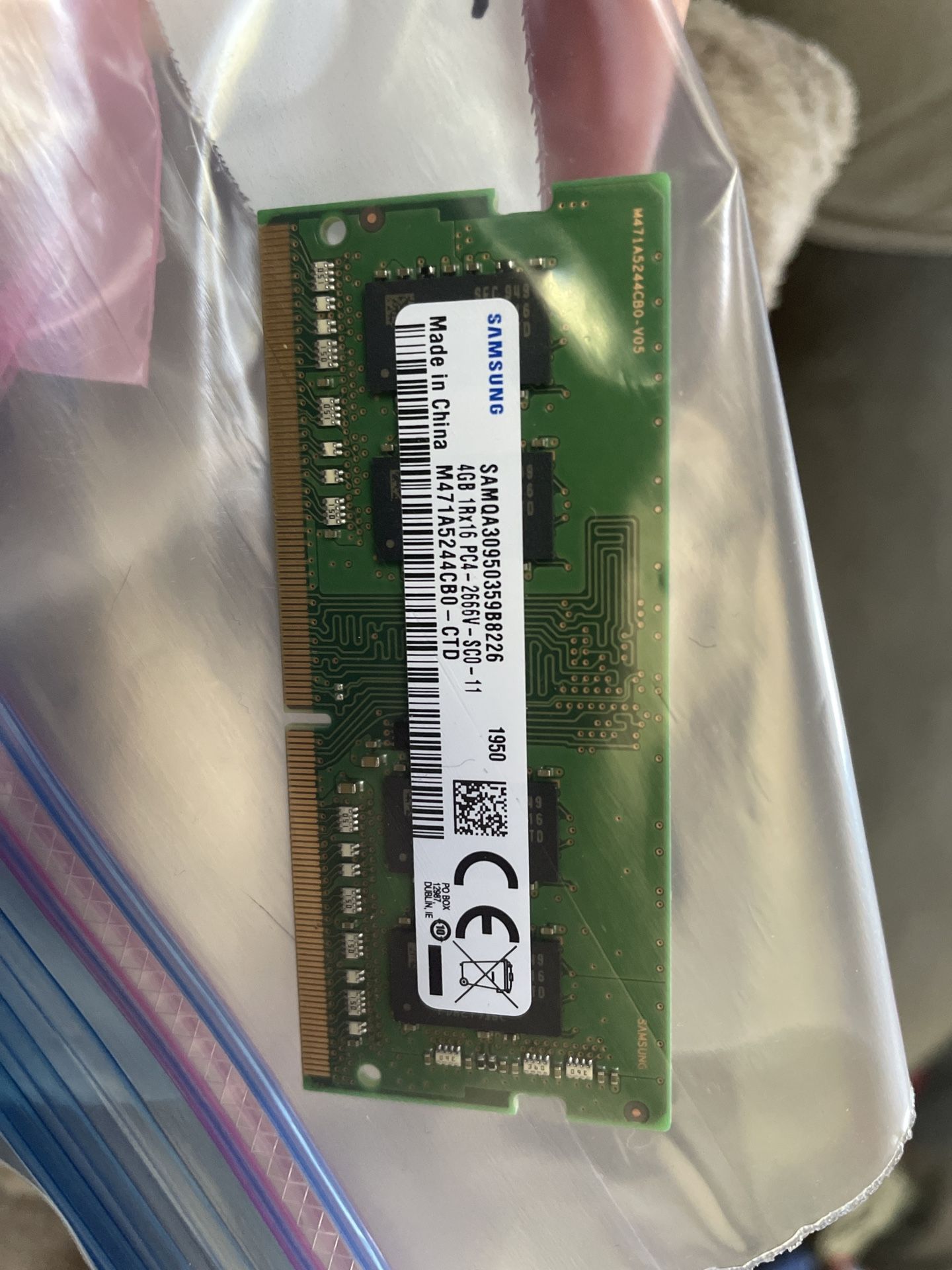 Samsung 4GB RAM Memory
