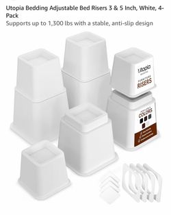 College bed risers-never used