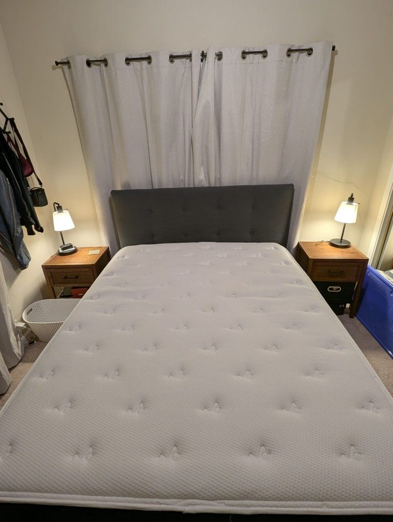 Brooklyn Bedding Queen Mattress + Frame + Headboard