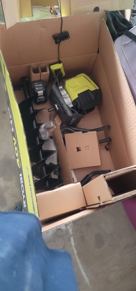 For Sale: Ryobi 40V HP Brushless Earth Auger – New, Open Box