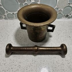 Solid Brass Mortar and Pestle