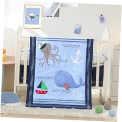 Whale Nautical Crib Bedding NEW!
