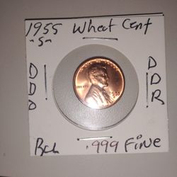 Error 1955 S Wheat Penny