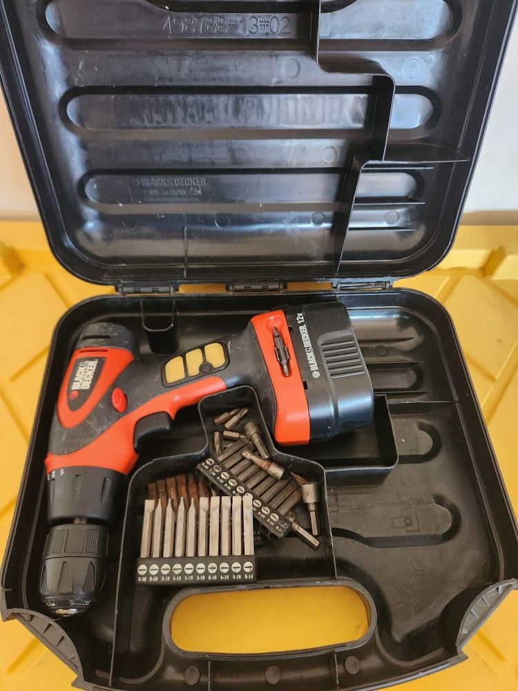Black and Decker 12v cordless drill