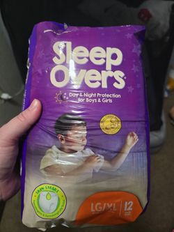 FREE SLEEPOVERS diapers size LG/XL