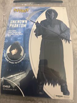Spirit Unknown Phantom Child Halloween Costume Medium 8-10