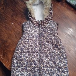 Cheetah Print With "Bling" Vest Size: M (7/8)
