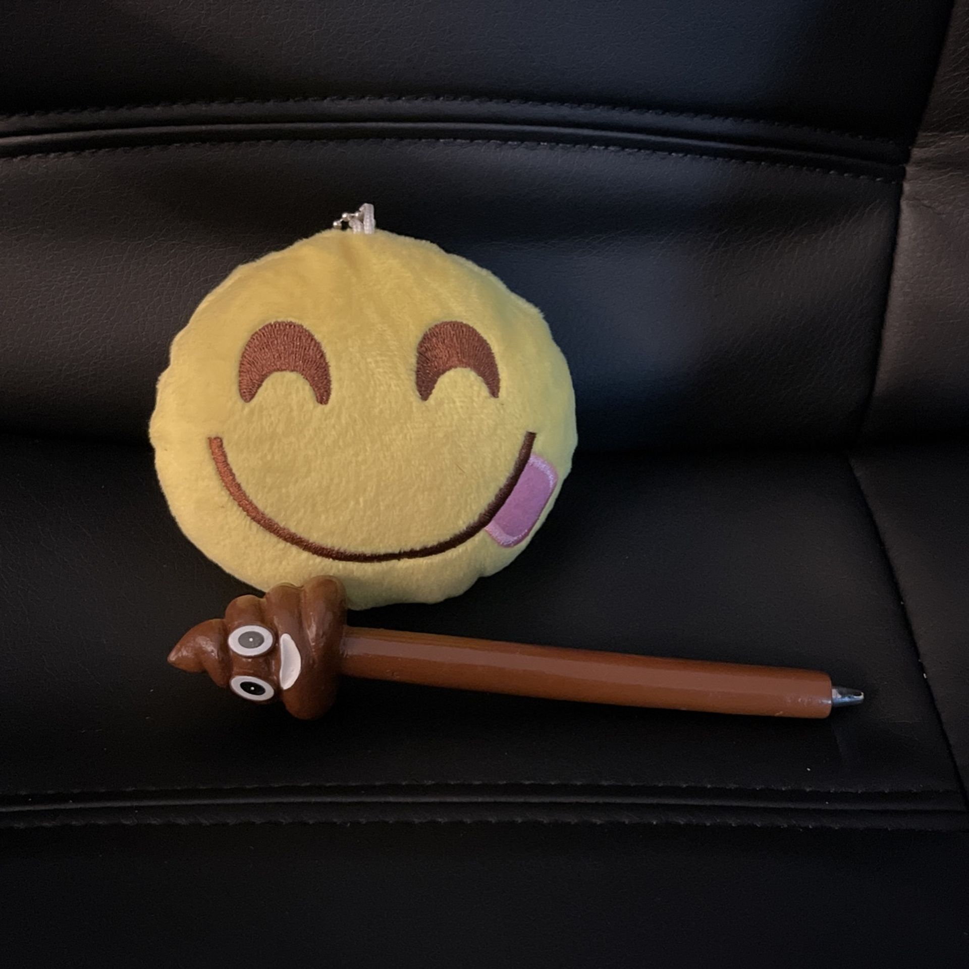 Emoji Plushy And Poop Emoji Pen