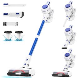 Cordless Vacuum Cleaner, 40KPa 50mins Stick Vacuum Lightweight for Hardwood Carpet Pet, V19