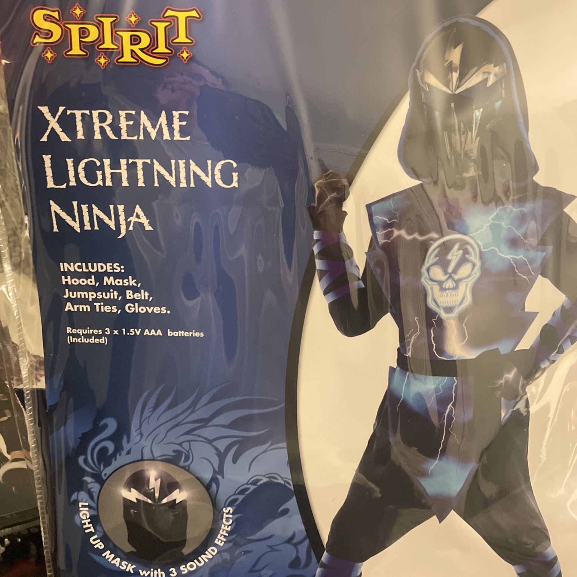 Halloween costume, extreme lightning ninja