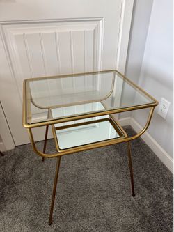 West Elm - Curved Terrace Nightstand (19") x 2 -$100