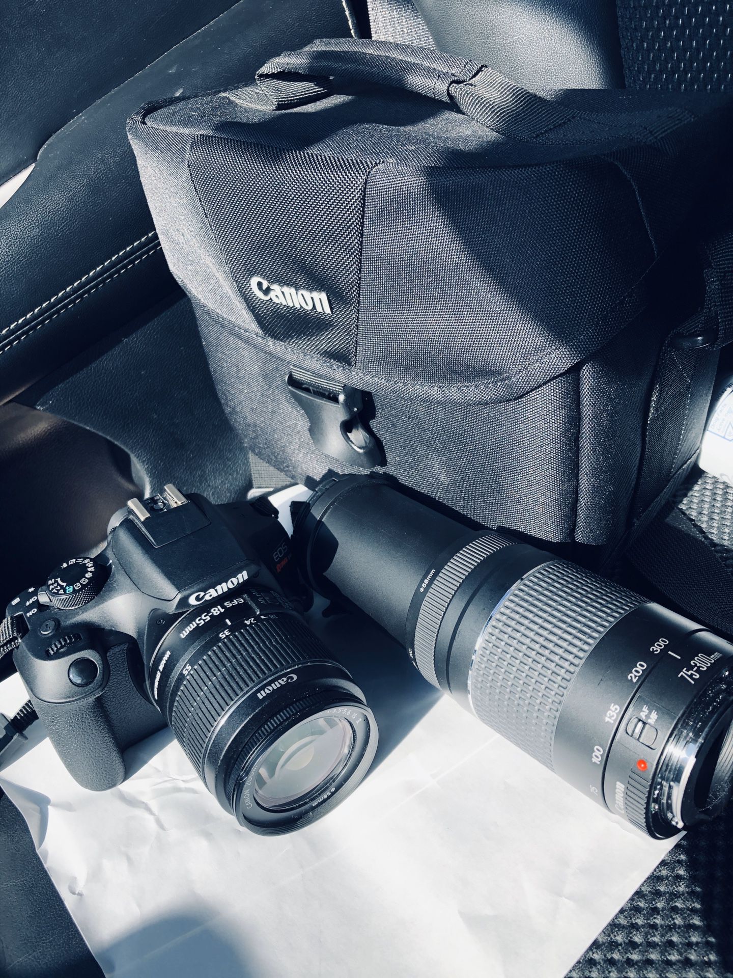 Canon DSLR Bundle 2 Lenses & Bag