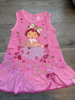 Strawberry Shortcake Vintage Dress 6-9Months🍓🌸