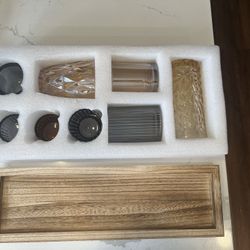 Votive Candle Set With Tray 9 Pieces 