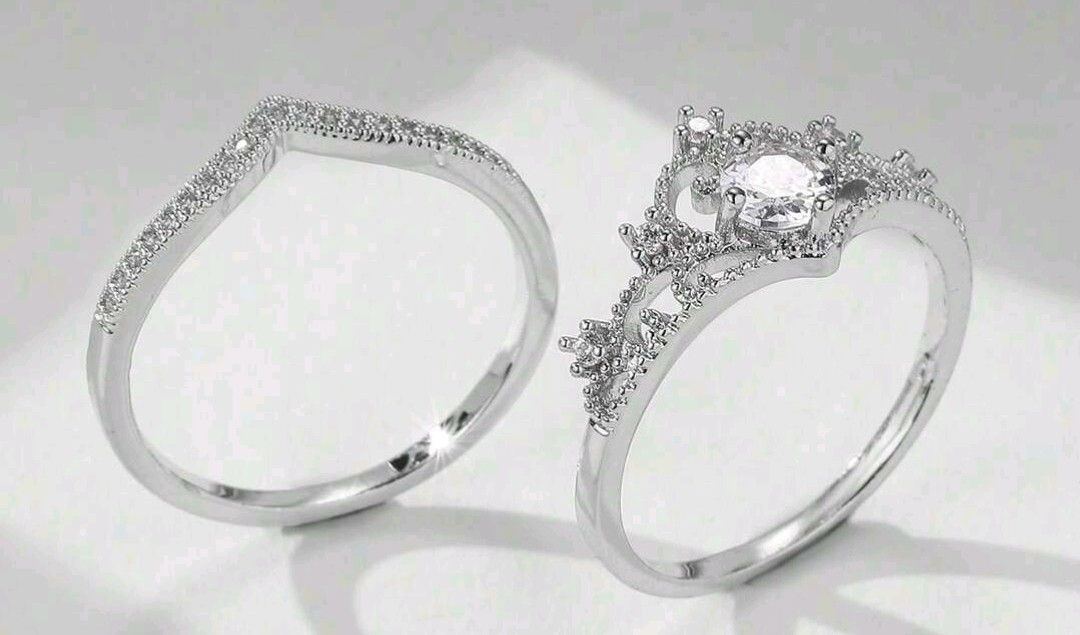 Princess Crown Ring with Rhinestones