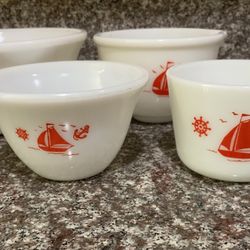 Vintage McKee Sailboat Bowls