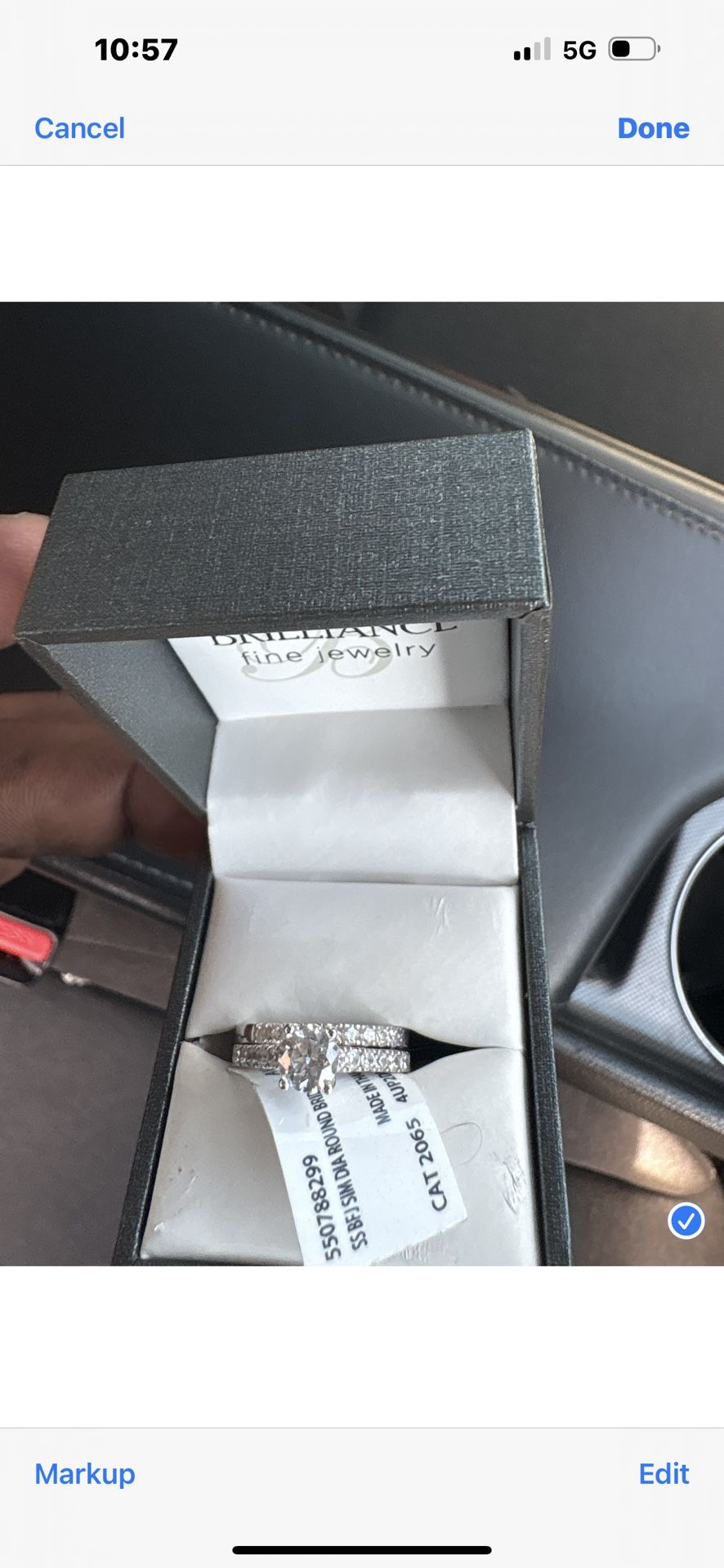 Size 7 Silver Ring Cz