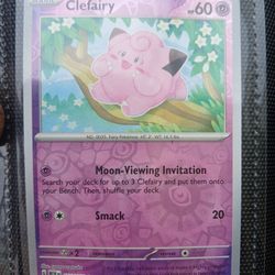 Clefairy  Moon-Viewing Invitation Pokemon clean card