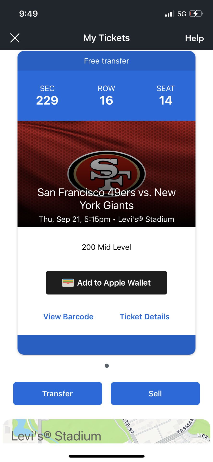 49ers Tickets Available 
