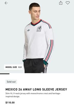 Mexico long sleeve jersey 3XL authentic adidas